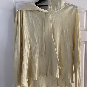 Baby yellow hoodie brandy Melville